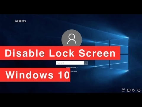 Disable Lock screen in windows 10