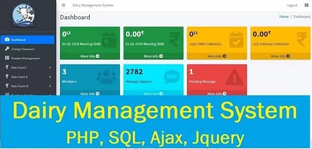 (PHP, Ajax, SQL) DAIRY MANAGEMENT SYSTEM 