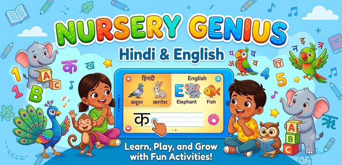 Nursery Genius:Hindi English